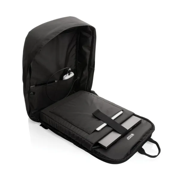  Swiss Peak AWARE™ RFID anti-theft 15" laptop backpack - Swiss Peak Black 