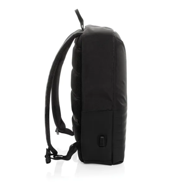  Swiss Peak AWARE™ RFID anti-theft 15" laptop backpack - Swiss Peak Black 