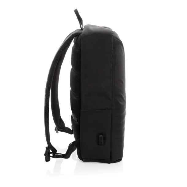  Swiss Peak AWARE™ RFID anti-theft 15" laptop backpack - Swiss Peak Black 