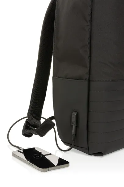  Swiss Peak AWARE™ RFID anti-theft 15" laptop backpack - Swiss Peak Black 