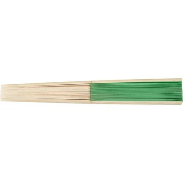  Bamboo hand fan lime