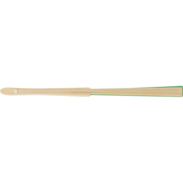  Bamboo hand fan lime