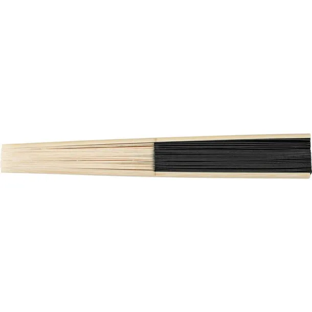  Bamboo hand fan black