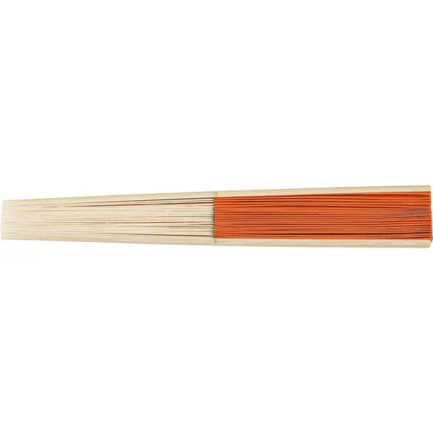  Bamboo hand fan Narančasta