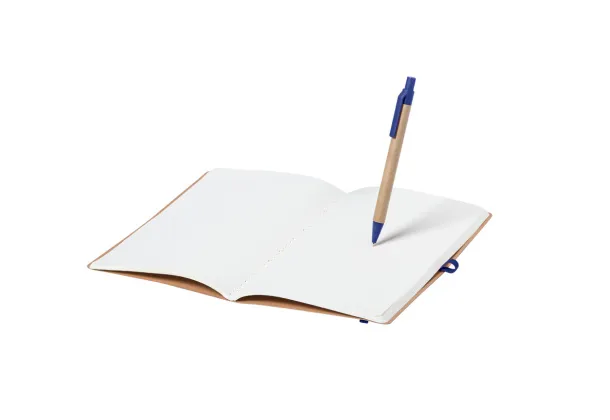 Ginkgo notes s kemijskom olovkom, A5 Plava Prirodna