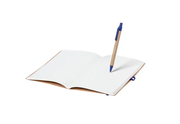 Ginkgo notes s kemijskom olovkom, A5 Plava Prirodna