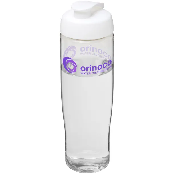 H2O Tempo® 700 ml flip lid sport bottle - Unbranded White White