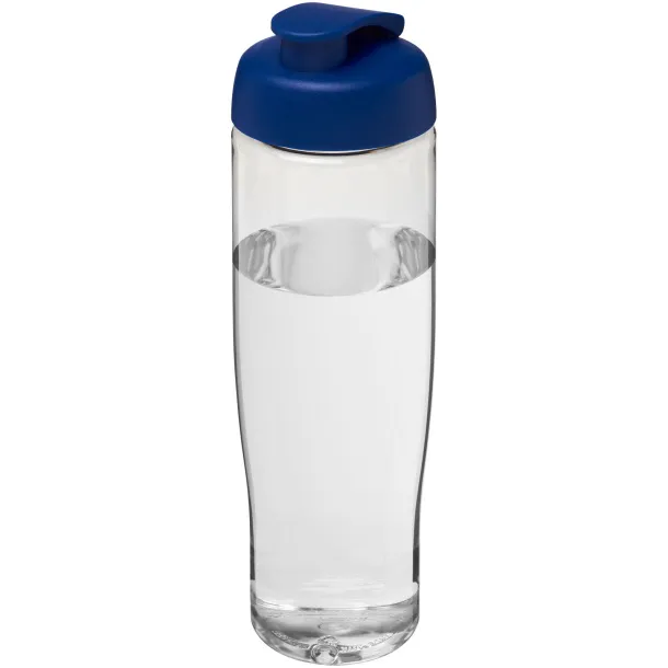 H2O Tempo® 700 ml flip lid sport bottle - Unbranded White Blue