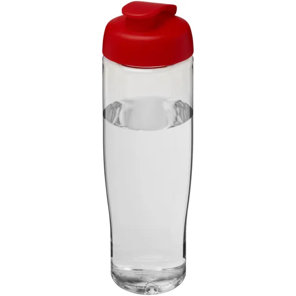 H2O Tempo® 700 ml flip lid sport bottle - Unbranded White Red