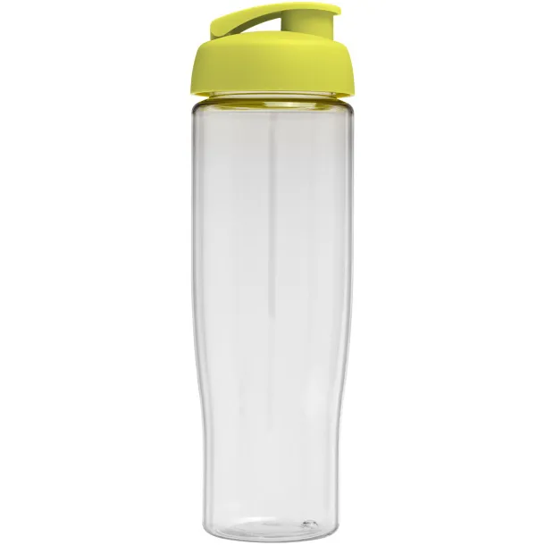 H2O Tempo® 700 ml flip lid sport bottle - Unbranded White Lime