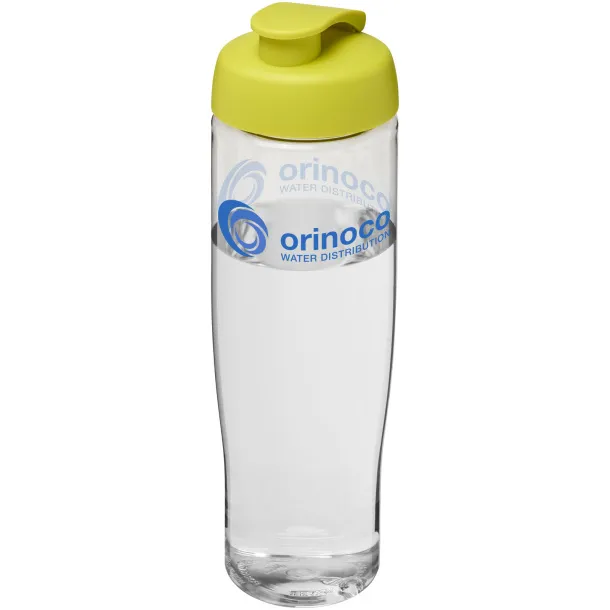 H2O Tempo® 700 ml flip lid sport bottle - Unbranded White Lime