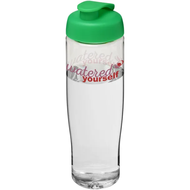 H2O Tempo® 700 ml flip lid sport bottle - Unbranded White Green