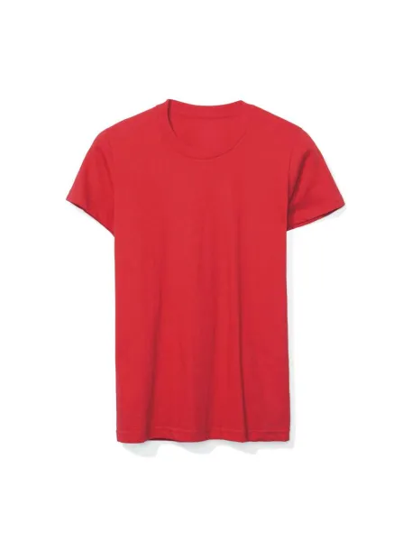  WOMEN'S FINE JERSEY SHORT SLEEVE T-SHIRT - American Apparel Red