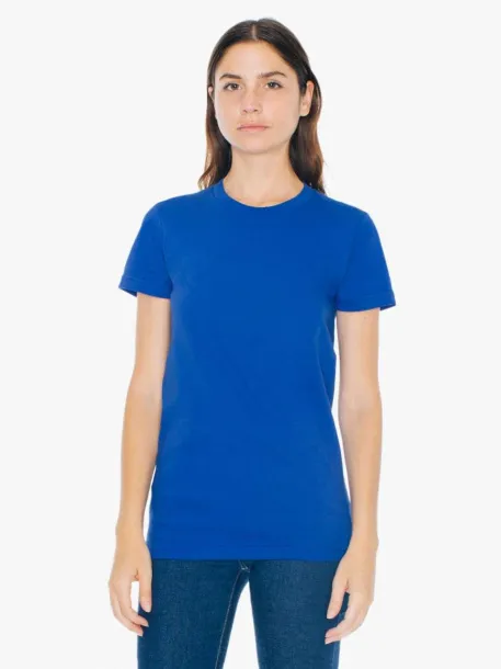  WOMEN'S FINE JERSEY SHORT SLEEVE T-SHIRT - American Apparel Royal blue