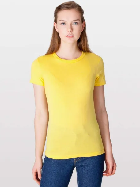  WOMEN'S FINE JERSEY SHORT SLEEVE T-SHIRT - American Apparel Sunshine