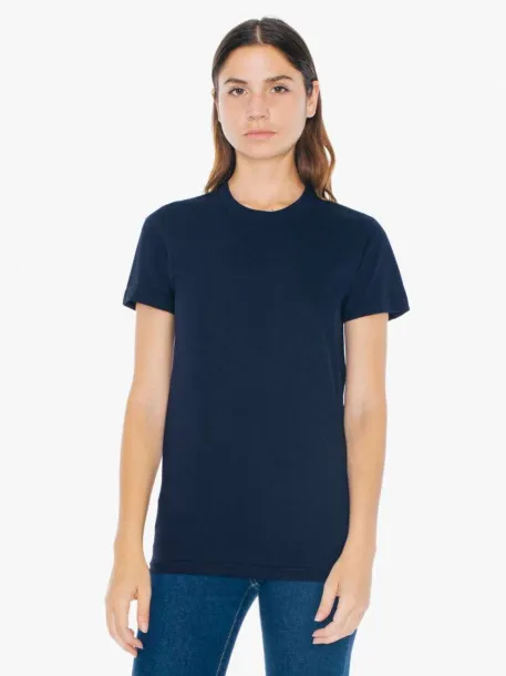  WOMEN'S FINE JERSEY SHORT SLEEVE T-SHIRT - American Apparel Oxford Navy