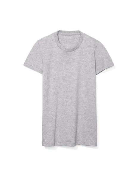  WOMEN'S FINE JERSEY SHORT SLEEVE T-SHIRT - American Apparel Heather Grey