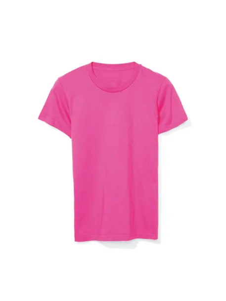  WOMEN'S FINE JERSEY SHORT SLEEVE T-SHIRT - American Apparel Fuchsia