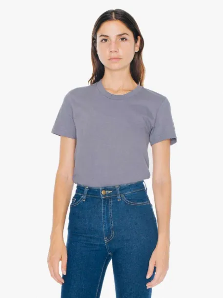  WOMEN'S FINE JERSEY SHORT SLEEVE T-SHIRT - American Apparel Slate