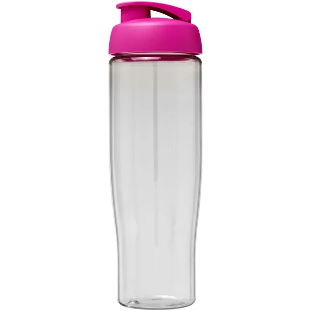 H2O Tempo® 700 ml flip lid sport bottle - Unbranded White Transparent pink