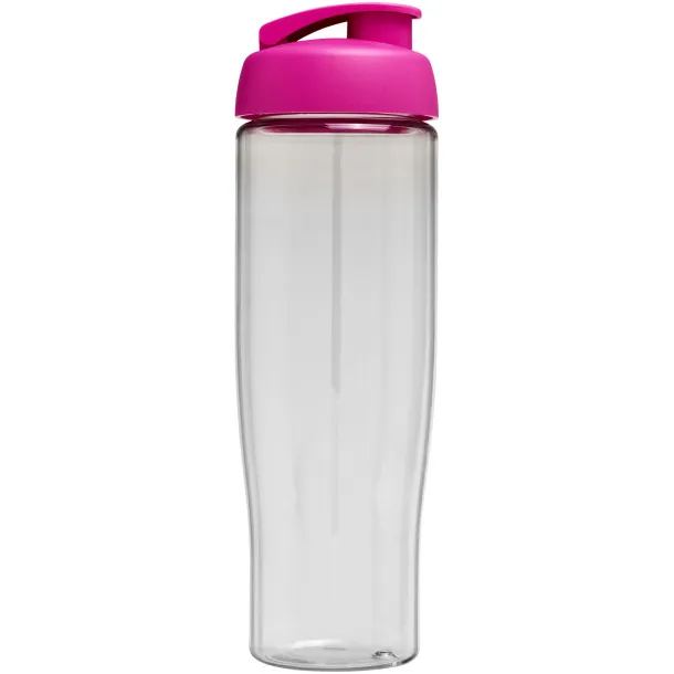 H2O Tempo® 700 ml flip lid sport bottle - Unbranded White Transparent pink