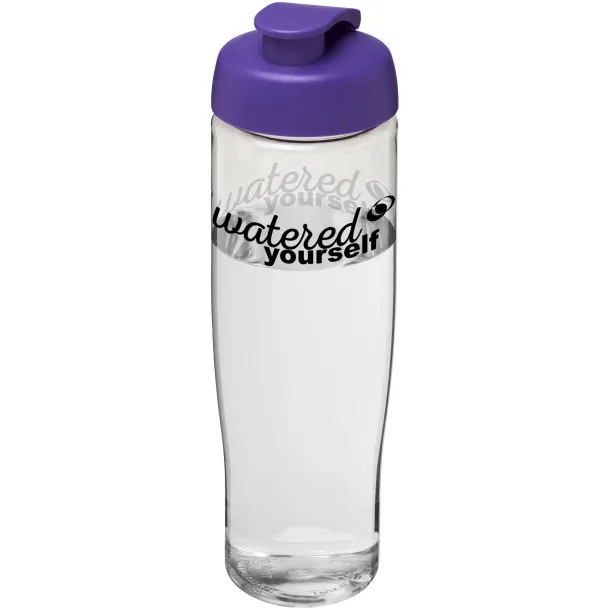 H2O Tempo® 700 ml flip lid sport bottle - Unbranded White Purple