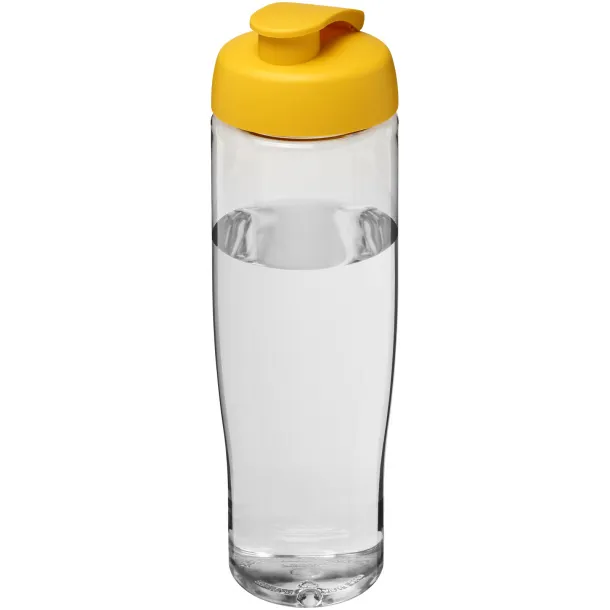 H2O Tempo® 700 ml flip lid sport bottle - Unbranded White Yellow