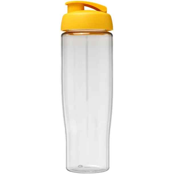 H2O Tempo® 700 ml flip lid sport bottle - Unbranded White Yellow