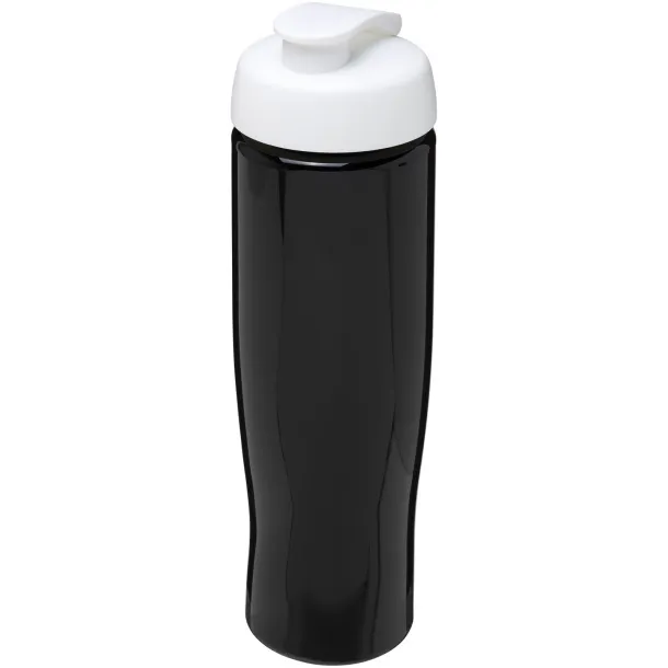 H2O Tempo® 700 ml flip lid sport bottle Solid black White