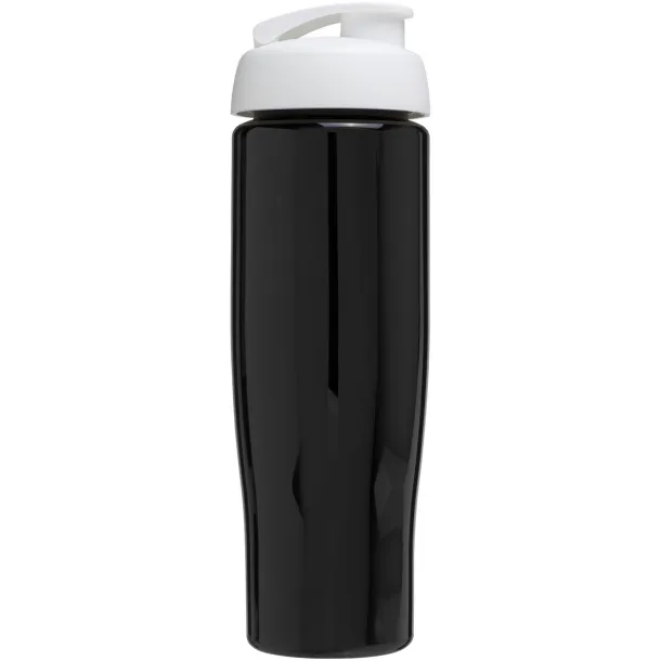 H2O Tempo® 700 ml flip lid sport bottle Solid black White