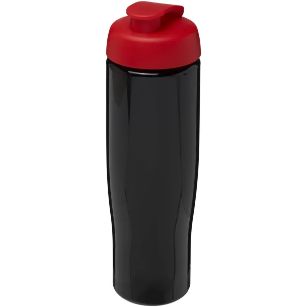 H2O Tempo® 700 ml flip lid sport bottle Solid black Red