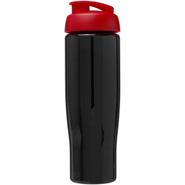 H2O Tempo® 700 ml flip lid sport bottle Solid black Red