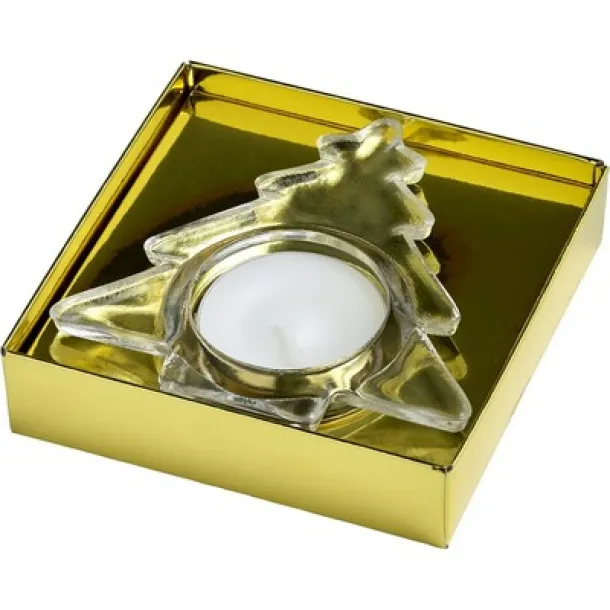  Candle holder "Christmas tree" gold