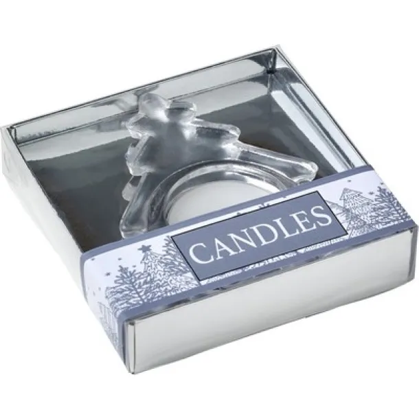  Candle holder "Christmas tree" silver