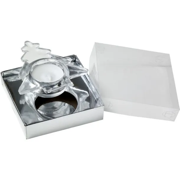  Svijećnjak u obliku božićnog drvca Srebrna