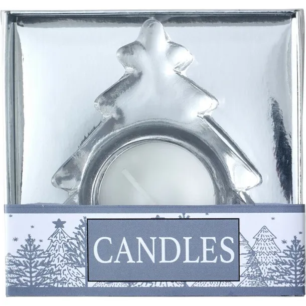  Candle holder "Christmas tree" Srebrna