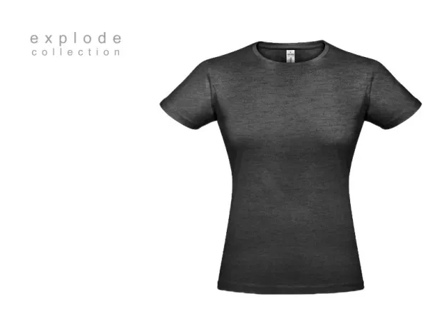 DONNA women’s t-shirt - EXPLODE Pepeljasto tamnosiva