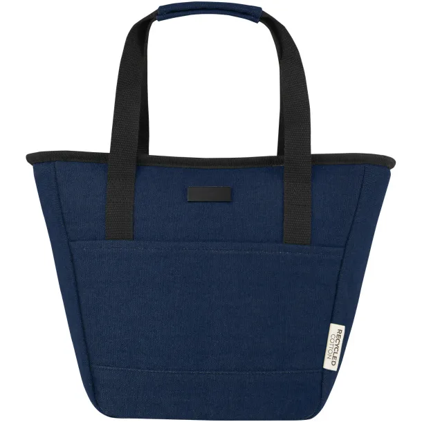 Joey 9-can GRS recycled canvas lunch cooler bag 6L Navy Blue