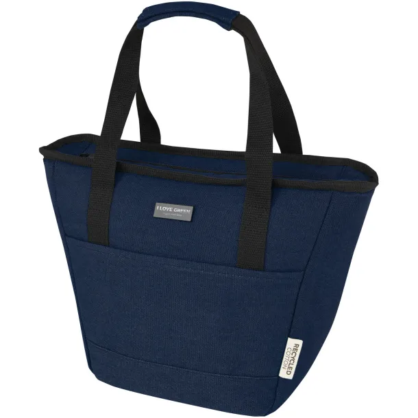 Joey 9-can GRS recycled canvas lunch cooler bag 6L Navy Blue