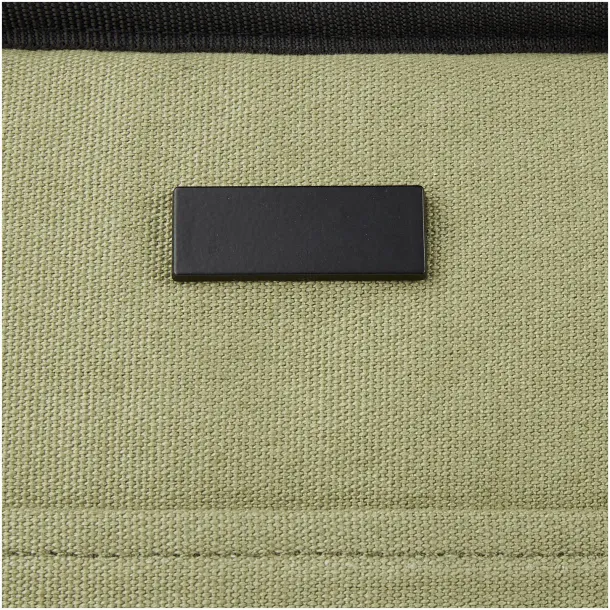 Joey 9-can GRS recycled canvas lunch cooler bag 6L Maslinasta