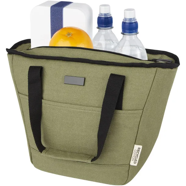 Joey 9-can GRS recycled canvas lunch cooler bag 6L Olive