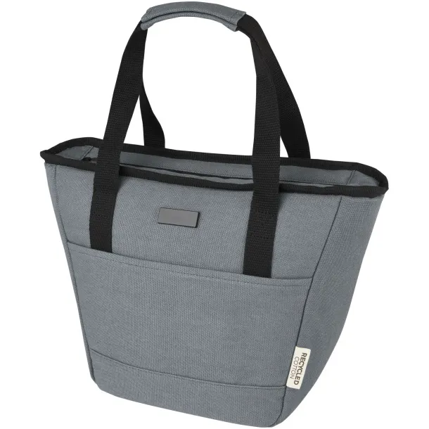 Joey 9-can GRS recycled canvas lunch cooler bag 6L - Unbranded Grey