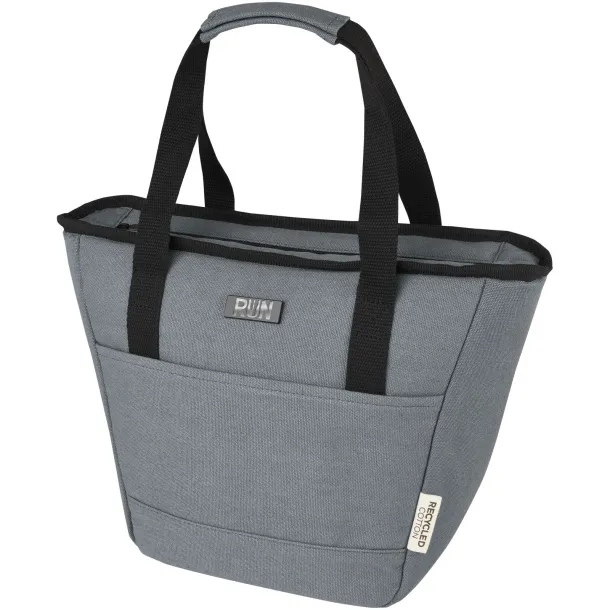 Joey 9-can GRS recycled canvas lunch cooler bag 6L Grey