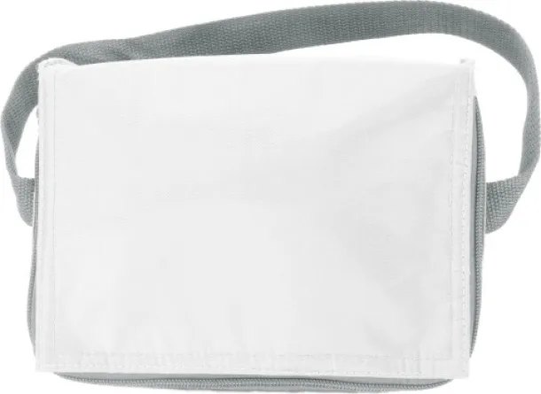  Polyester (420D) cooler bag Cleo white