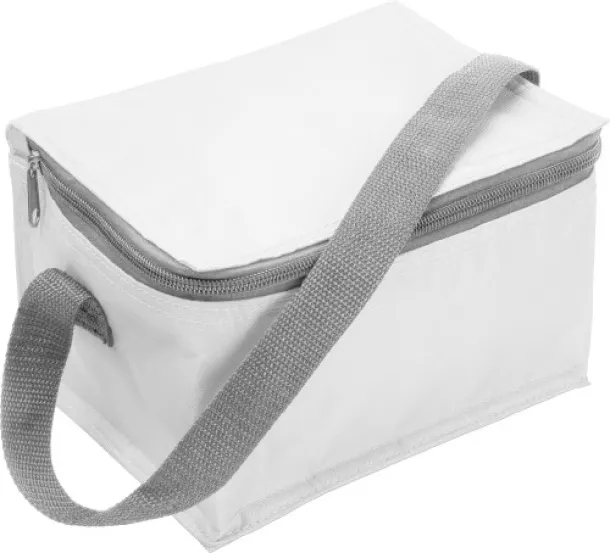  Polyester (420D) cooler bag Cleo white