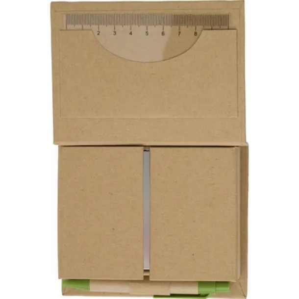  Memo holder, notebook, sticky notes, ball pen, ruler neutral