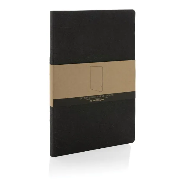  Salton luksuzni notes od natron papira, A5 - XD Collection Crna