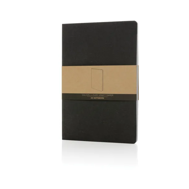 Salton luksuzni notes od natron papira, A5 - XD Collection Crna