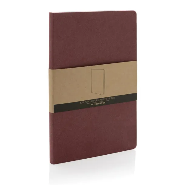 Salton luxury kraft paper notebook A5 - XD Collection cherry red