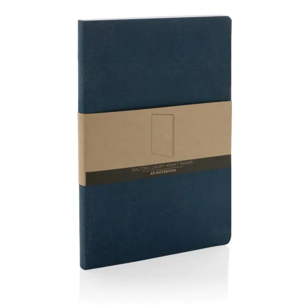  Salton luksuzni notes od natron papira, A5 - XD Collection Plava 